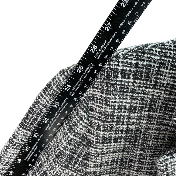 Anne Klein Women's Blazer Jacket Black White Tweed Single Button Size L - Picture 14 of 16